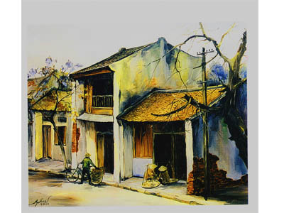 Tranh phố cổ 4